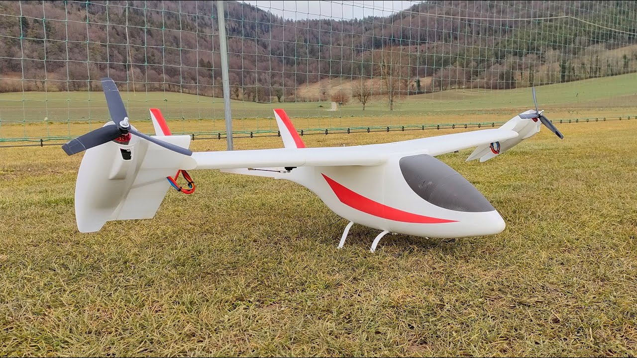 Tiltrotor RC Aircraft Nemo V5. Flight of january 29th 2022
