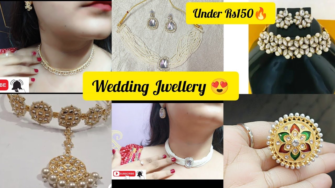 Wedding Jwellery😍| Meesho Finds | Under Rs 150🔥 #viral #shorts #jwellery #wedding #trending #bride 