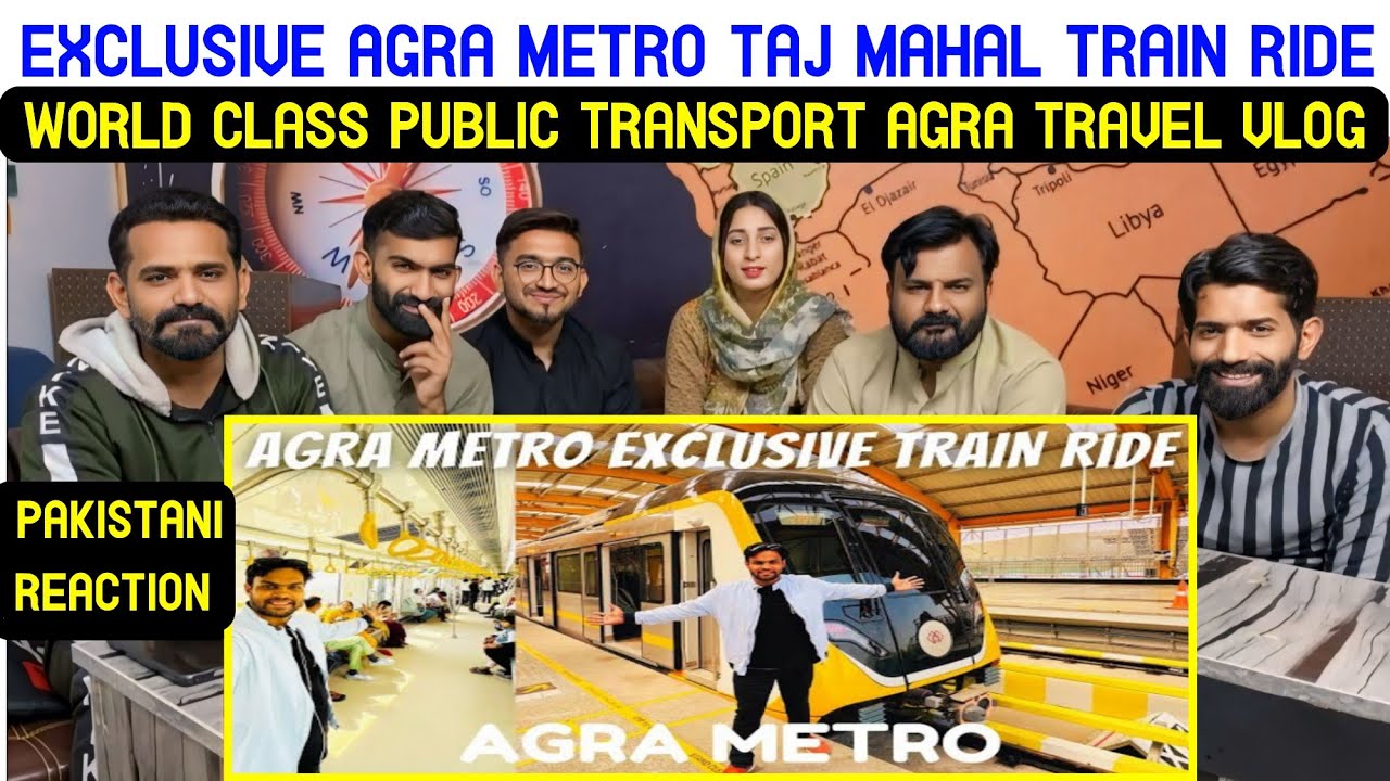 Reaction on EXCLUSIVE AGRA METRO TAJ MAHAL TRAIN RIDE |WORLD CLASS PUBLIC TRANSPORT AGRA TRAVEL VLOG