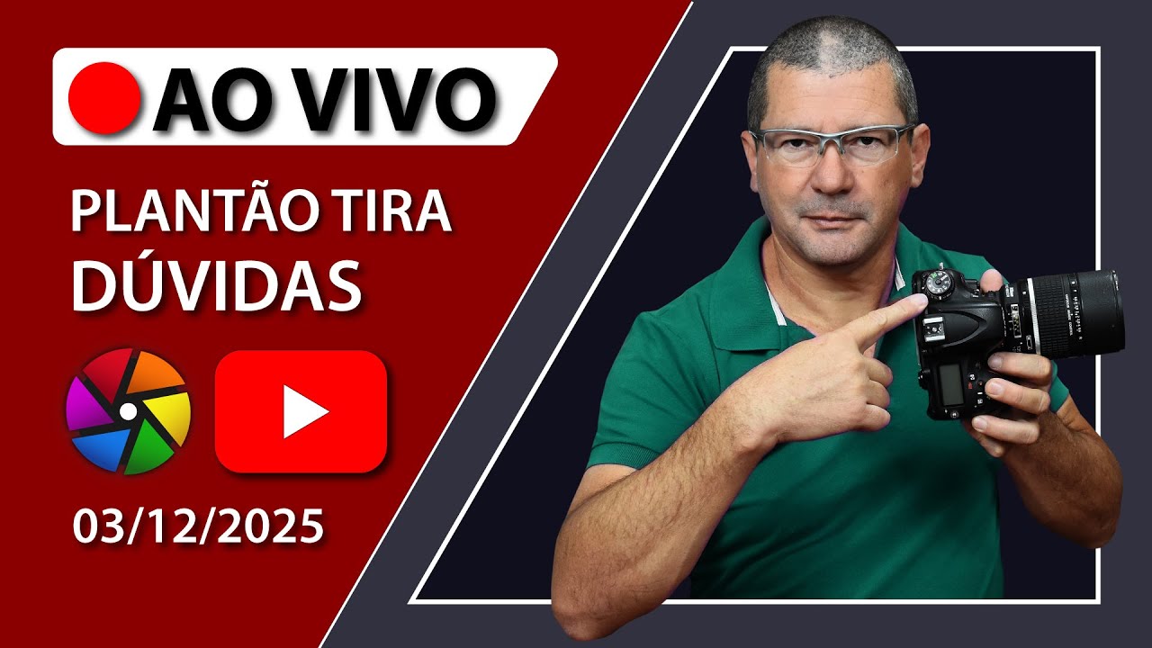 🔴 [AO VIVO] - Descomplicando a Fotografia -03/12/2025
