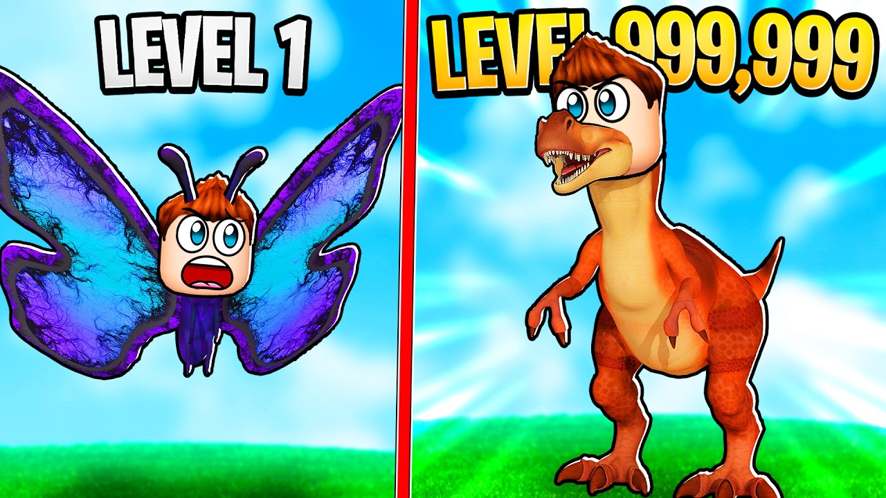 VOM NOOB TIER zum GOTT T-REX UPGRADEN in ROBLOX!