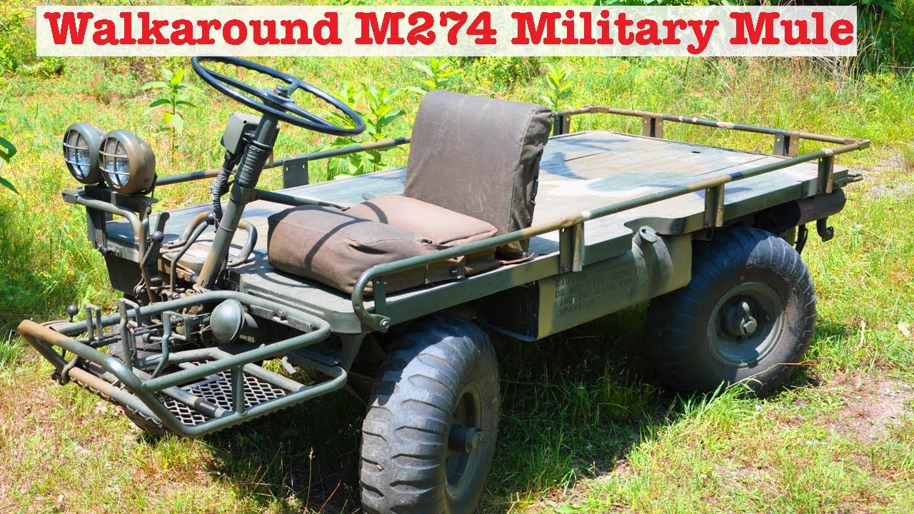 История армейского/морского механического мула M274 или военного мула и походного патруля