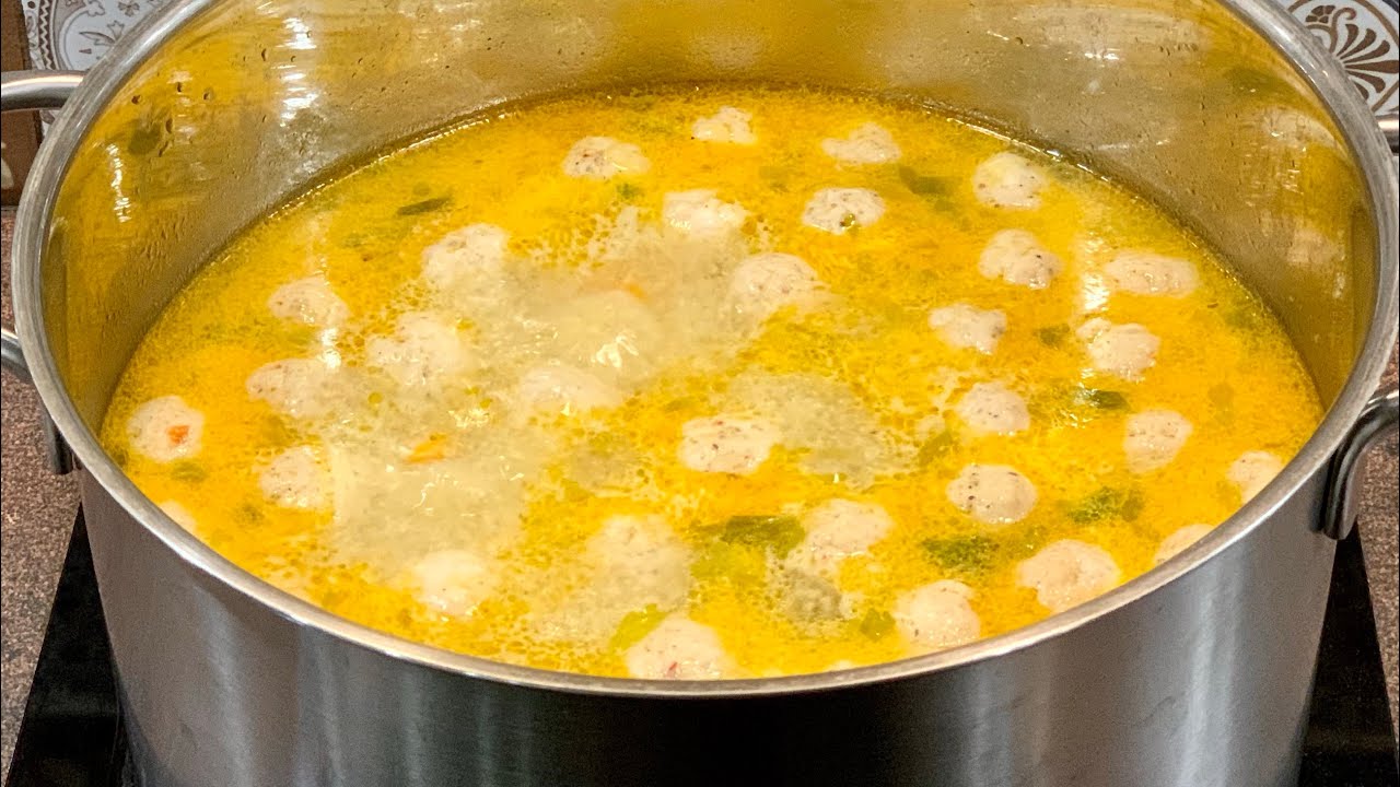 Супа топчета - Най-вкусната/ Суп с фрикадельками - самый вкусный