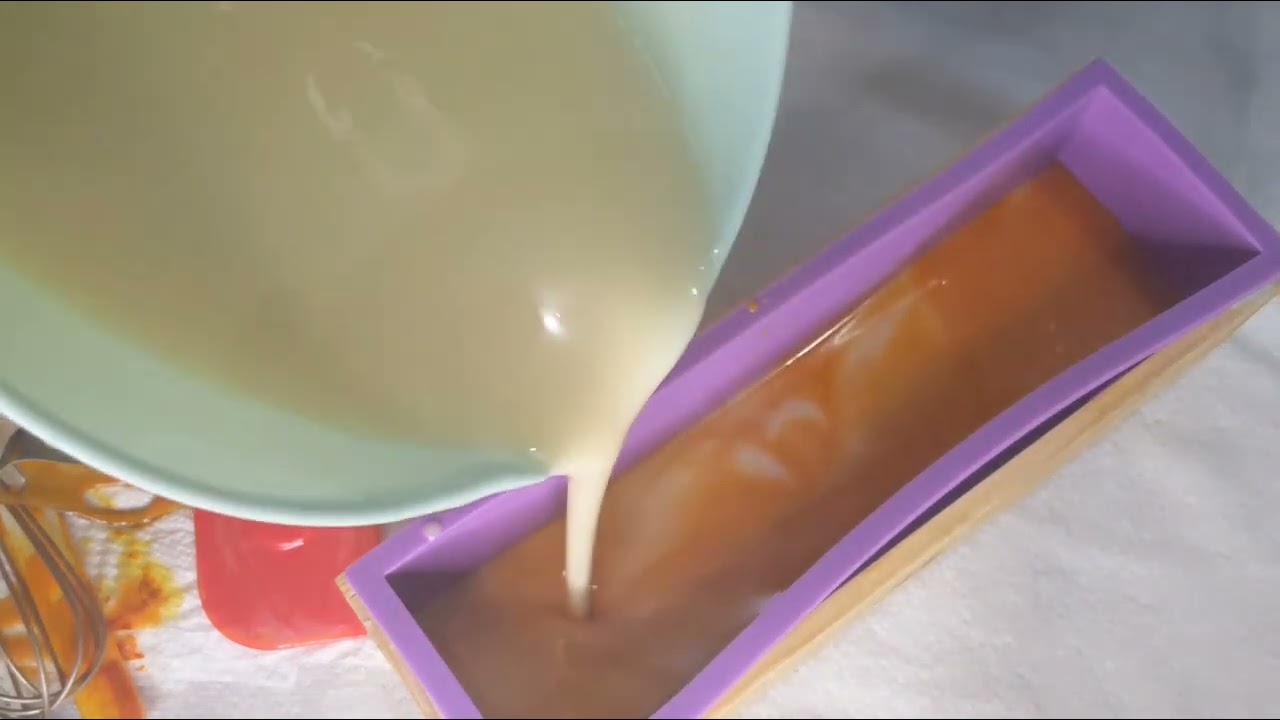 How I make my Tumeric & Orange cold process soap with orange essential