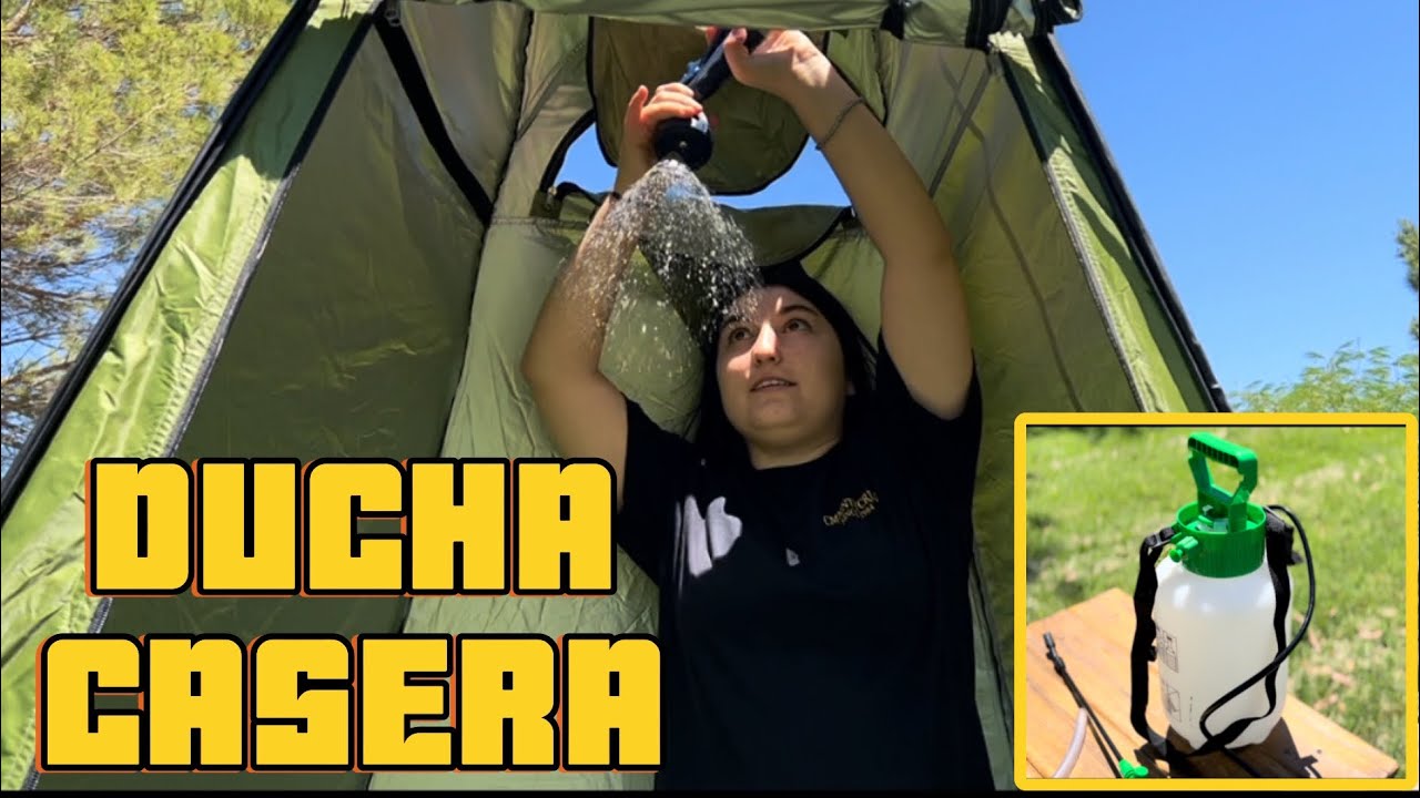 Como hacer tu propia DUCHA PARA CAMPING 🚿⛺️ [PASO A PASO]