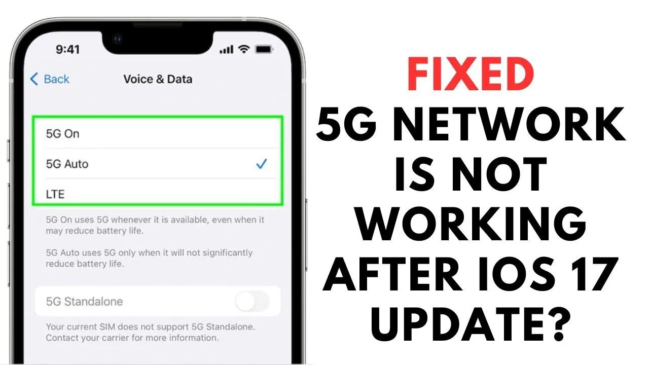 How to Fix 5G network is not Working after iOS 17 Update