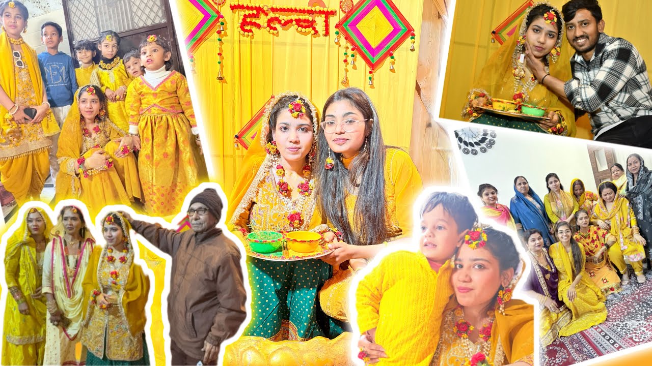Nishu ki Haldi 💛| Sister’s Wedding | #familyvlog #malikascherishedlife #wedding #behenkishaadi 