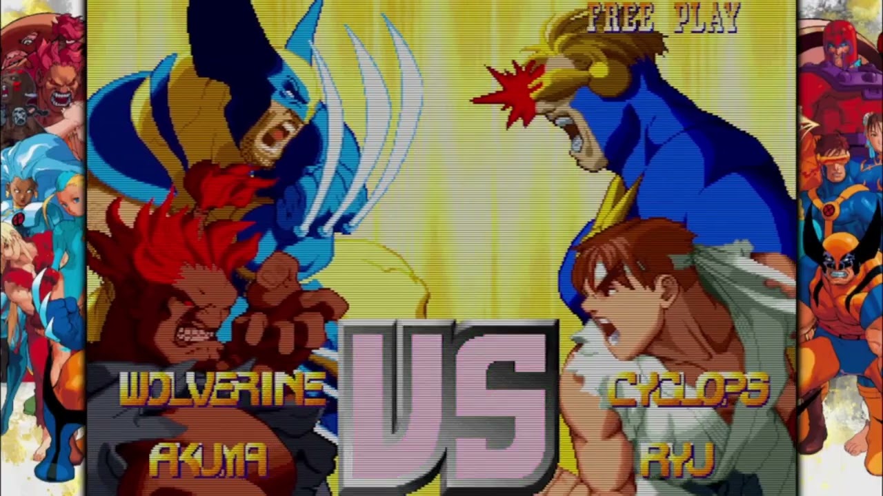 X-Men vs Street Fighter Wolverine Akuma Akuma End