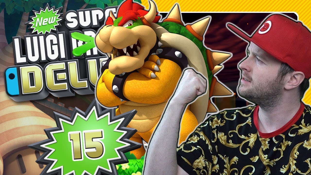 NEW SUPER LUIGI U DELUXE 🤬 #15: Luigis Schlacht gegen Bowser und Bowser Jr. im Pilz-Palast