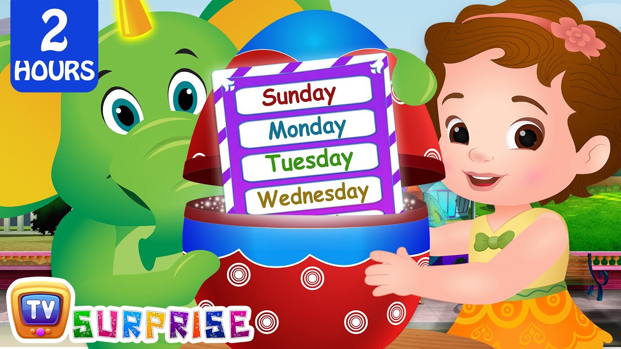 Days Of The Week + More ChuChu TV Surprise Eggs Learning Videos For Kids