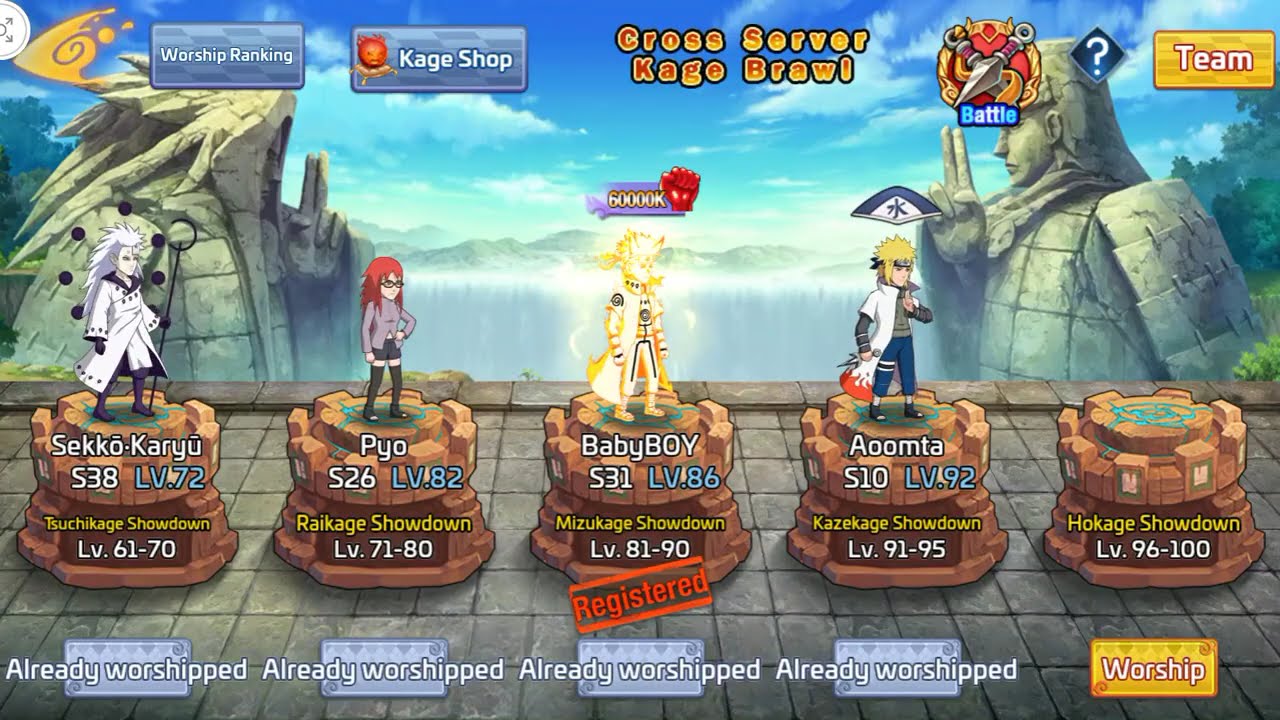 GACHA MADARA di Game Android dan IOS Ninja War: Heroes/Ninja War: Origins
