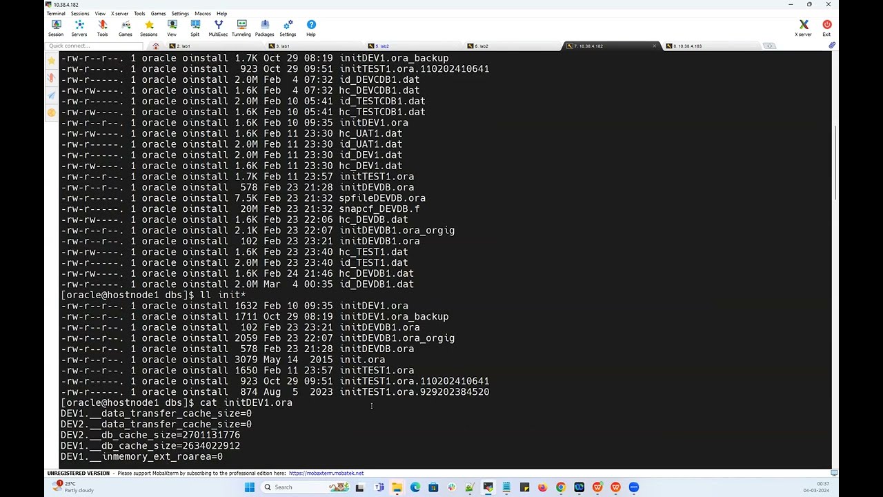 Spfile Missing - Create spfile from pfile || RAC
