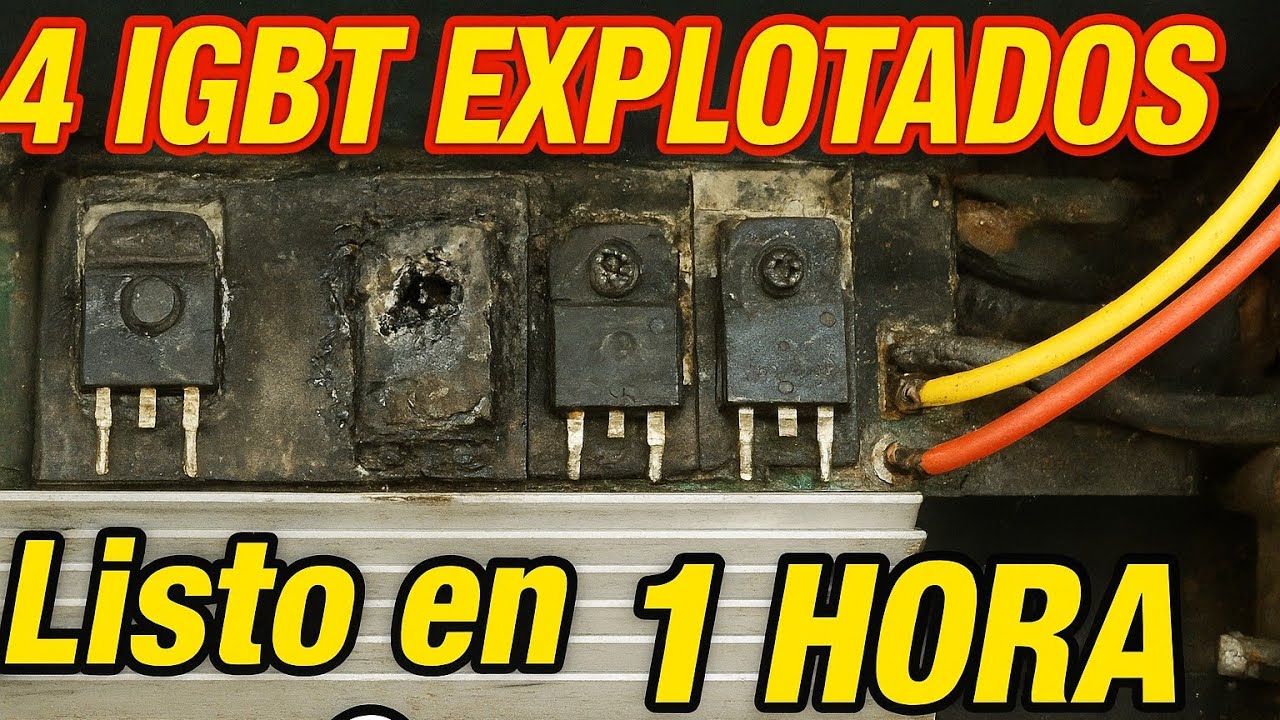 🚨🚨🚨 Repára en 1 hora soldador inverter con 4 igbt explotados 🔥🔥🔥🔥