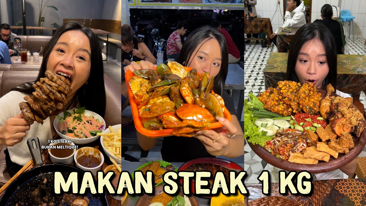 MAKAN STEAK 1 KG SEKALIGUS!! - TIKTOK KULINER 1 MENIT KULINER MALAM