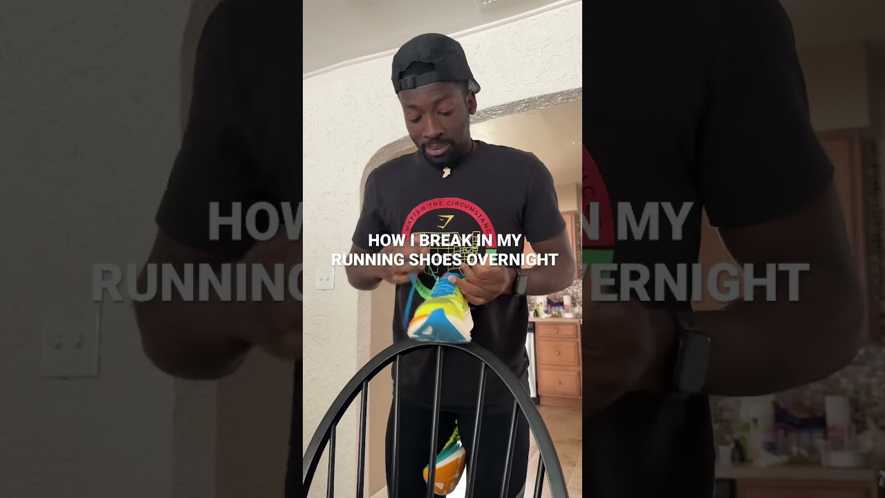 how I break in my running shoes overnight?