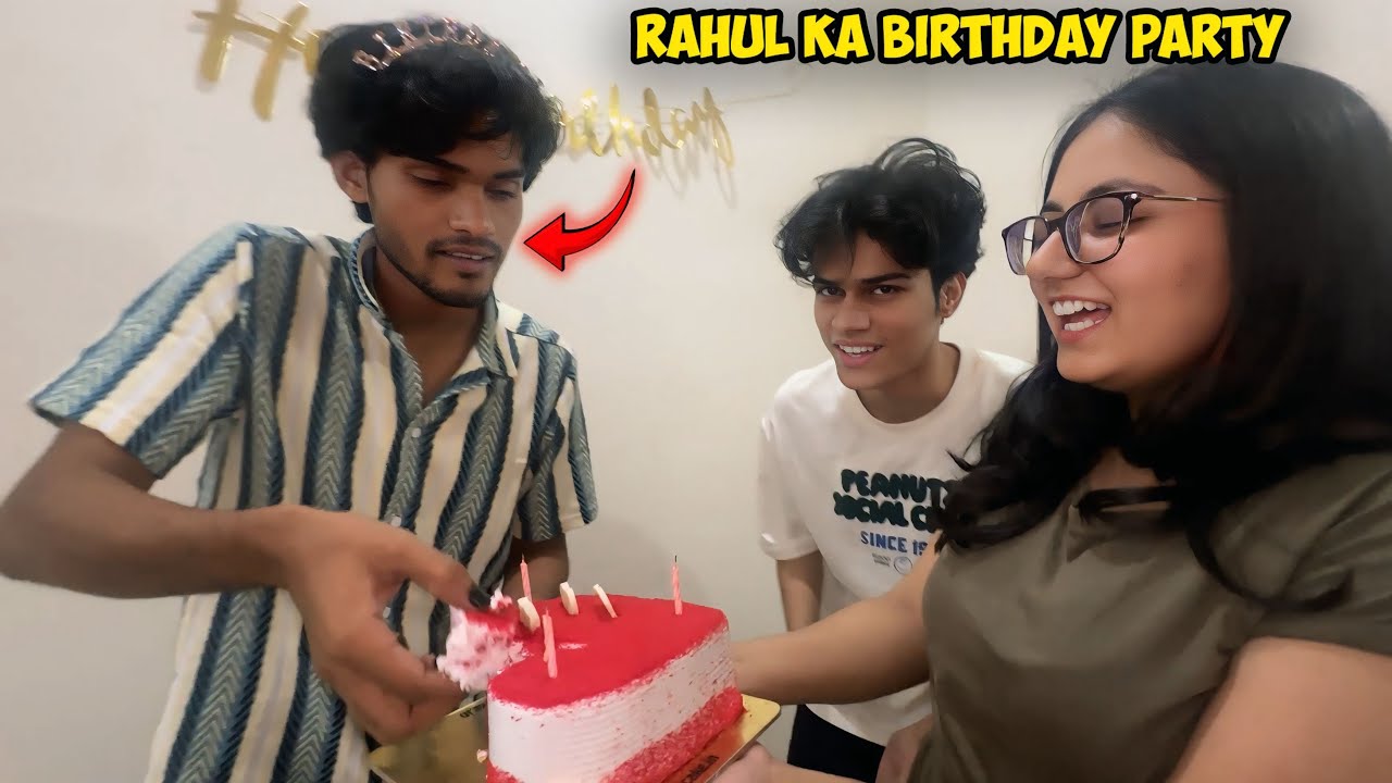 Rahul ki Birthday Party 😍 @adarshuc
