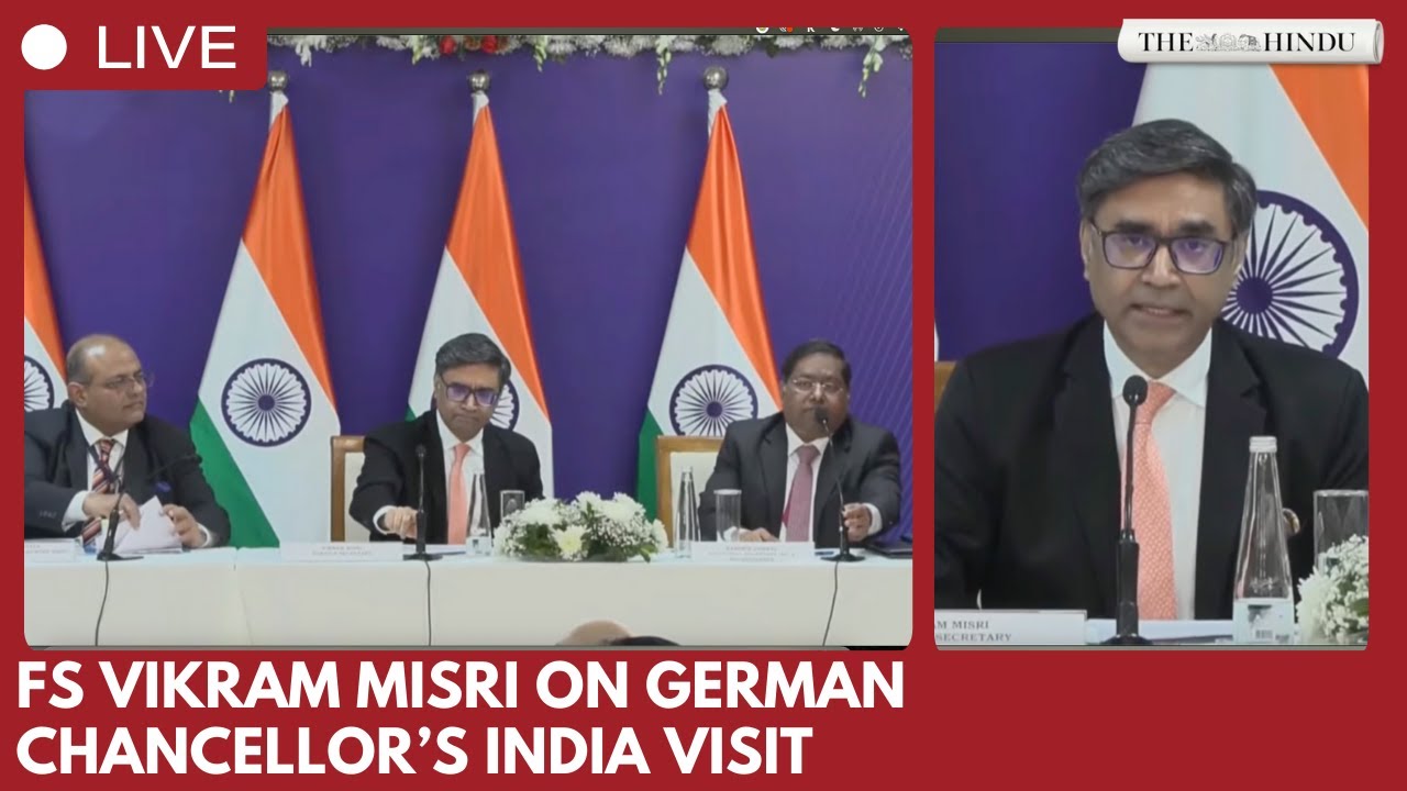 Foreign Secretary Vikram Misri briefs media on German Chancellor&rsquo;s India visit