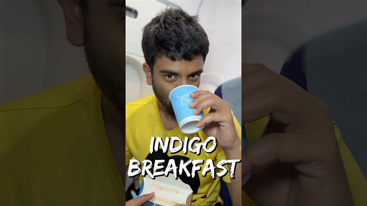 Early Morning Indigo Flight Food! 🌅✈️🍳