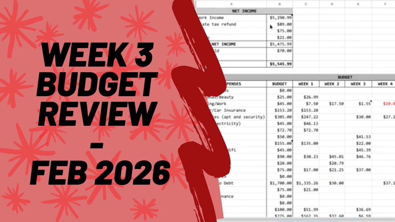 Extra $140?? | February Week 3 Budget Review | Check-In on Spending | $82K Salary (Northern CA)