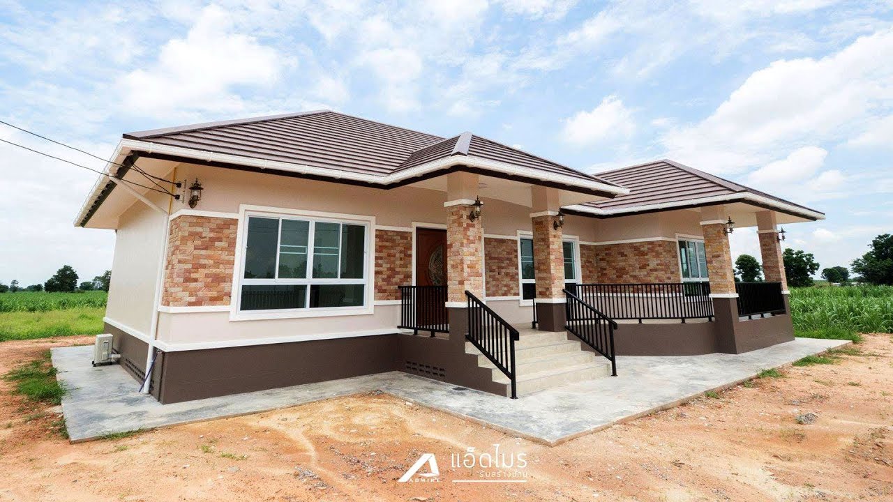 บ้านชั้นเดียวสไตล์ร่วมสมัย ขนาด 4 ห้องนอน 3 ห้องน้ำ พื้นที่ใช้สอย 166 ตร.ม.