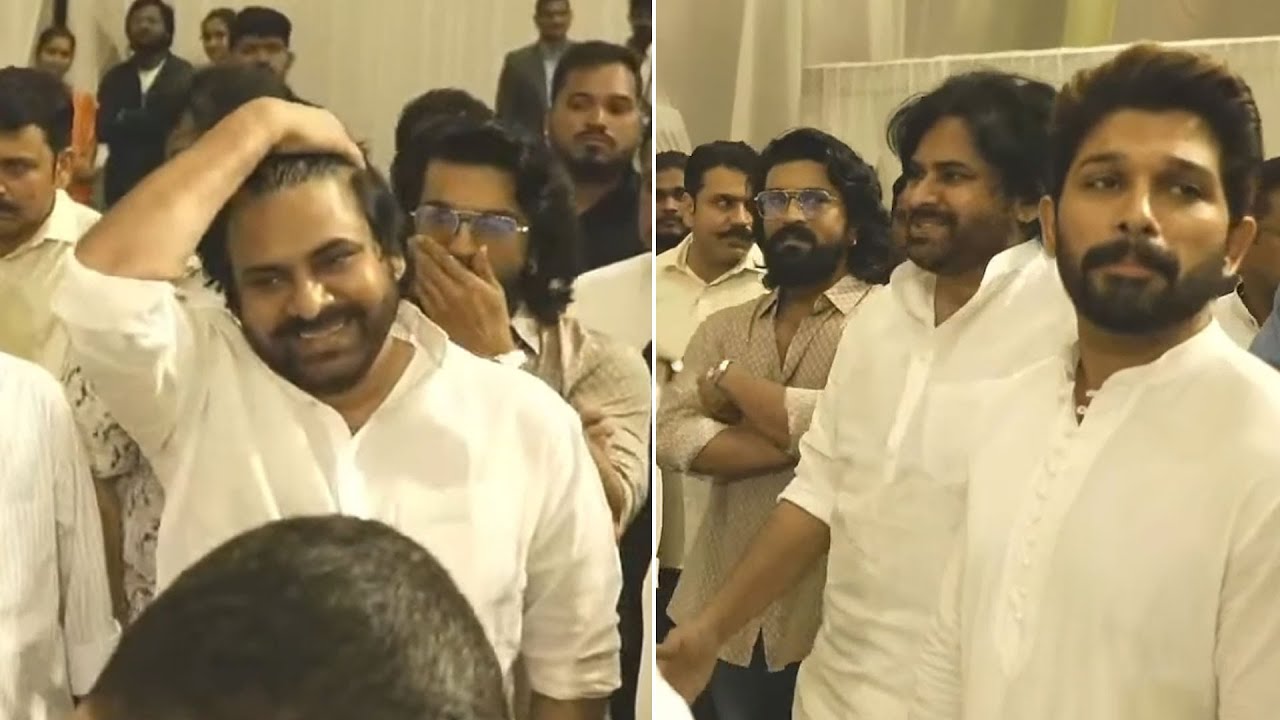 Pawan Kalyan, Ram Charan & Allu Arjun Together ❤️ | Allu Kanakaratnam Garu - Pedda Karma
