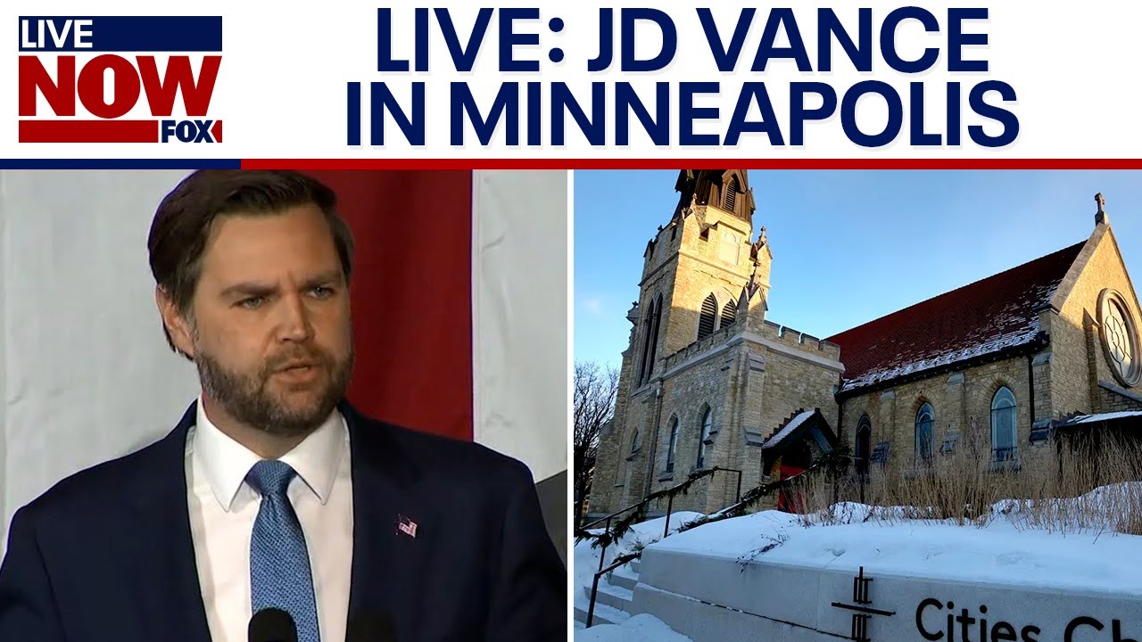 WATCH FULL: JD Vance speaks in Minneapolis after church attacks arrests
