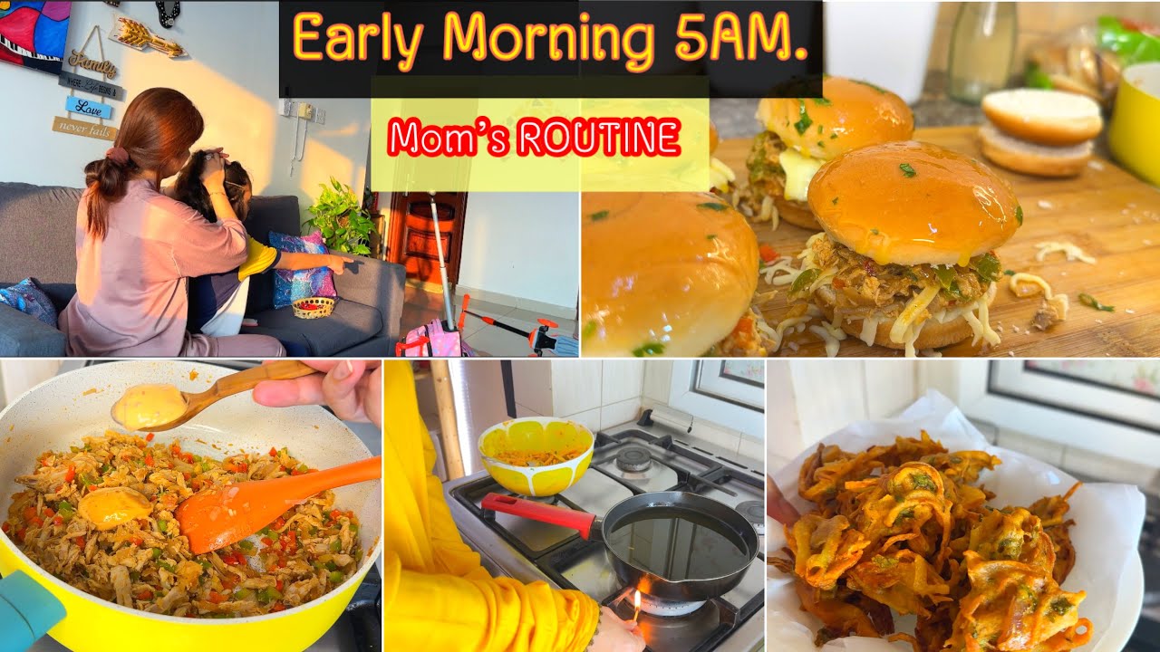 HOW I START MY DAY 5 A.M.☀️LUNCH BOX IDEA TO MAKE KIDS HAPPY🥰Super Easy & Delicious Snack Recipe