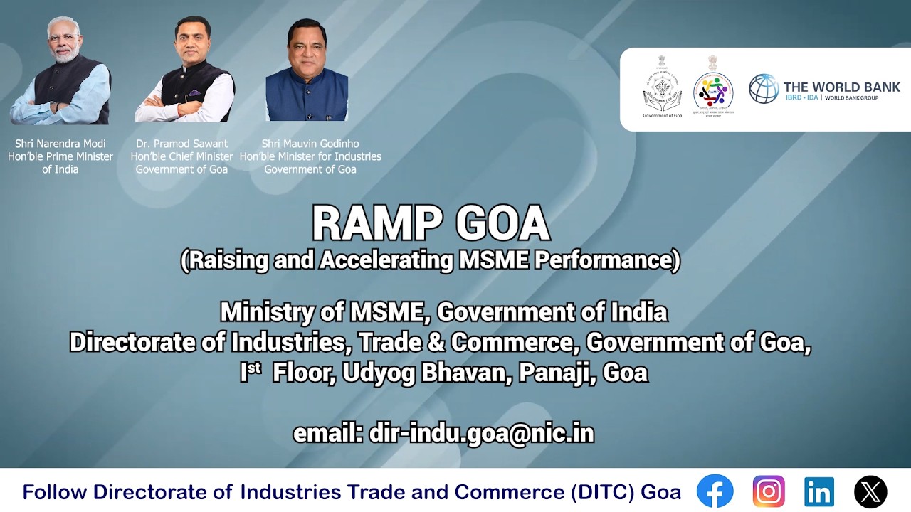 MSME Capacity Building Workshop under RAMP | Skill & Growth Initiative | RAMP Programme | DITC Goa