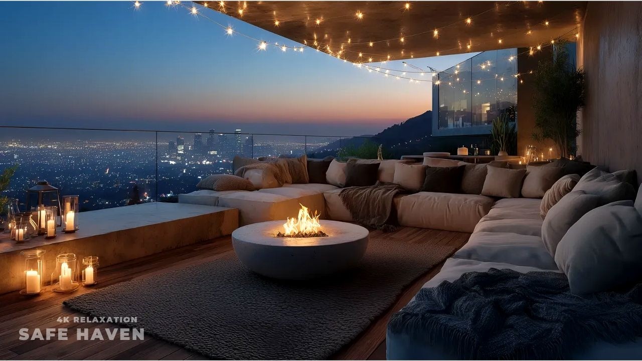 Need a Break? 🍷 Private LA Luxury Terrace with Cozy Fireplace (Instant Relief)
