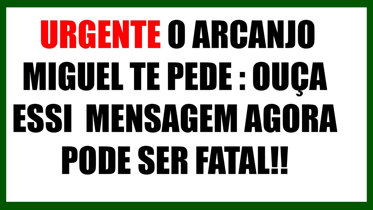 🚨É URGENTE: FALTAM 10 MINUTOS! ARCANJO MIGUEL TE IMPLORA: OUÇA AGORA ⚔️🛡️🔥