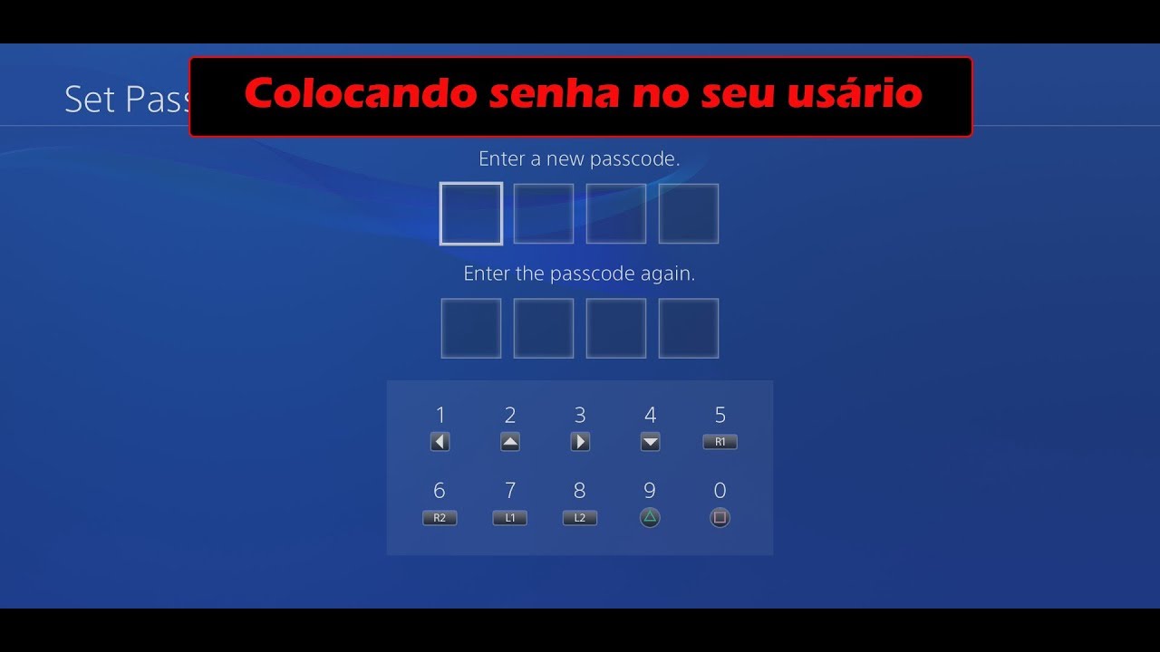 Como Colocar Senha No Seu Usuário no Ps4
