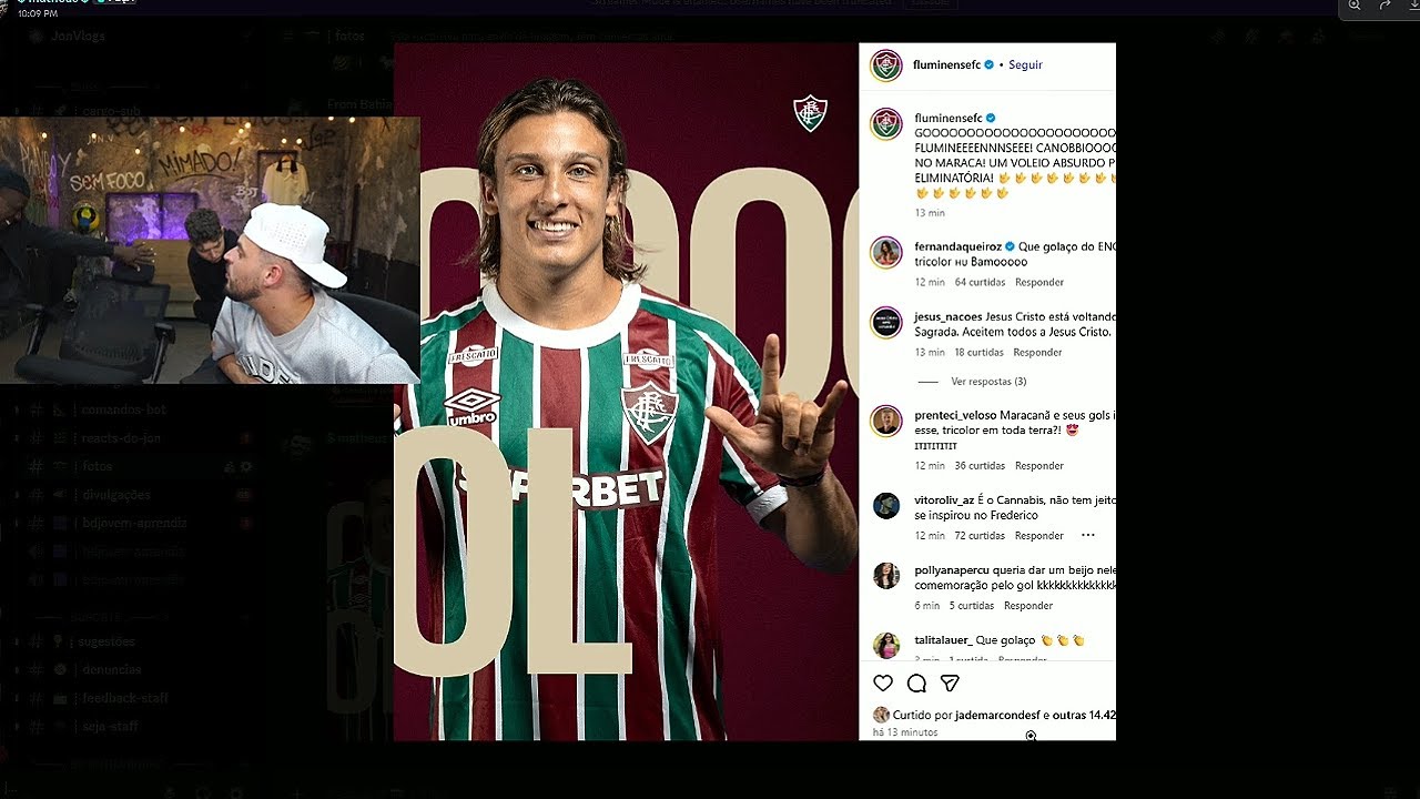 FONTINNELE SE IRRITOU E QUEBROU A CADEIRA DO STUDIO AO VER A FOTO DO CANNOBIO KK