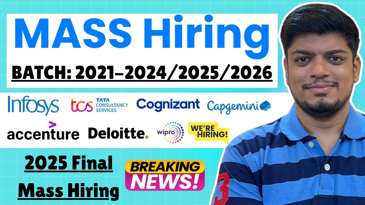 🔥Массовый набор персонала в 2025 году | Infosys, TCS, Wipro, Capgemini, Cognizant, Accenture, Del...