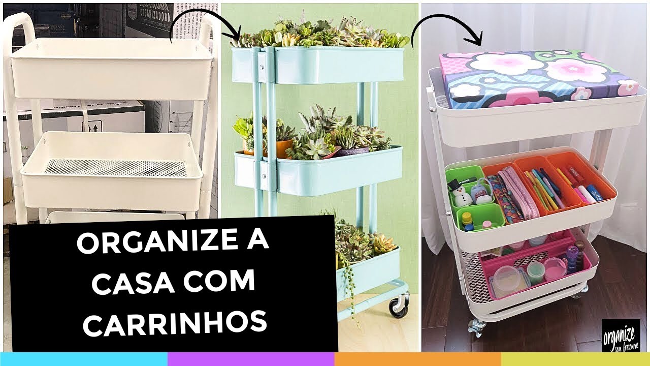 COMO USAR CARRINHO DE METAL PARA ORGANIZAR A CASA TODA! Organize sem Frescuras