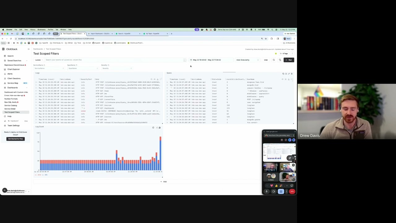 ClickStack Demo Day (22.05.2026) &mdash; ввод даты для полноэкранных плиток и фильтры по источникам