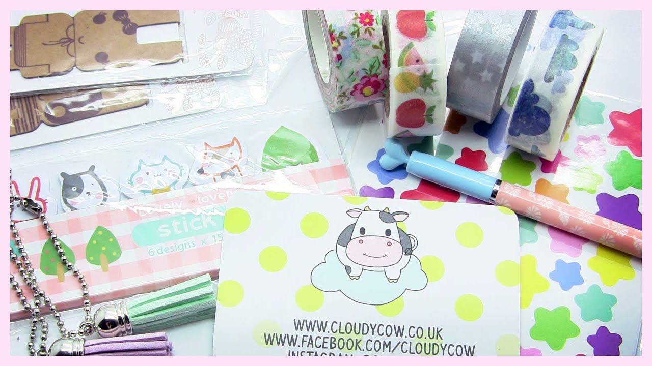 Kawaii Stationery Haul ● Cloudy Cow