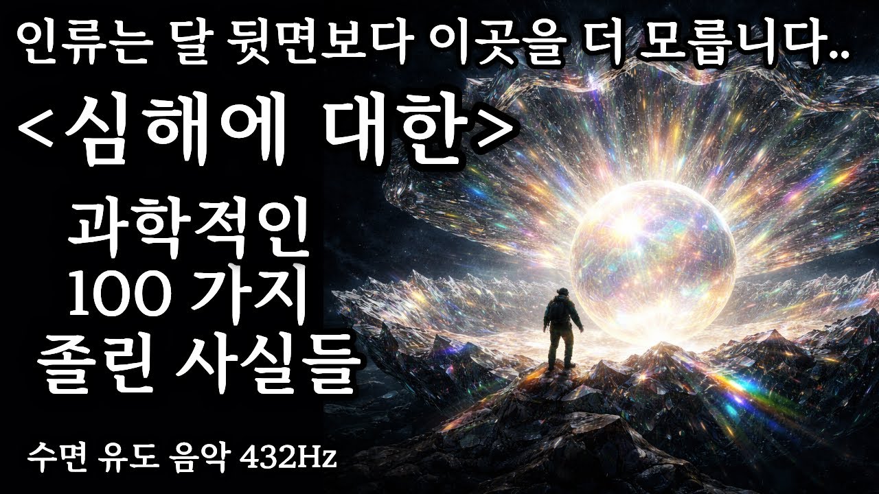 [🌜틀어놓고 주무세요] 심해에 대한 100가지 졸린 사실 (광고 없음❌) 심해 멍 5분 듣다 기절하는 수면 유도 432Hz [#오디오북  #수면  #수면유도 #수면음악]