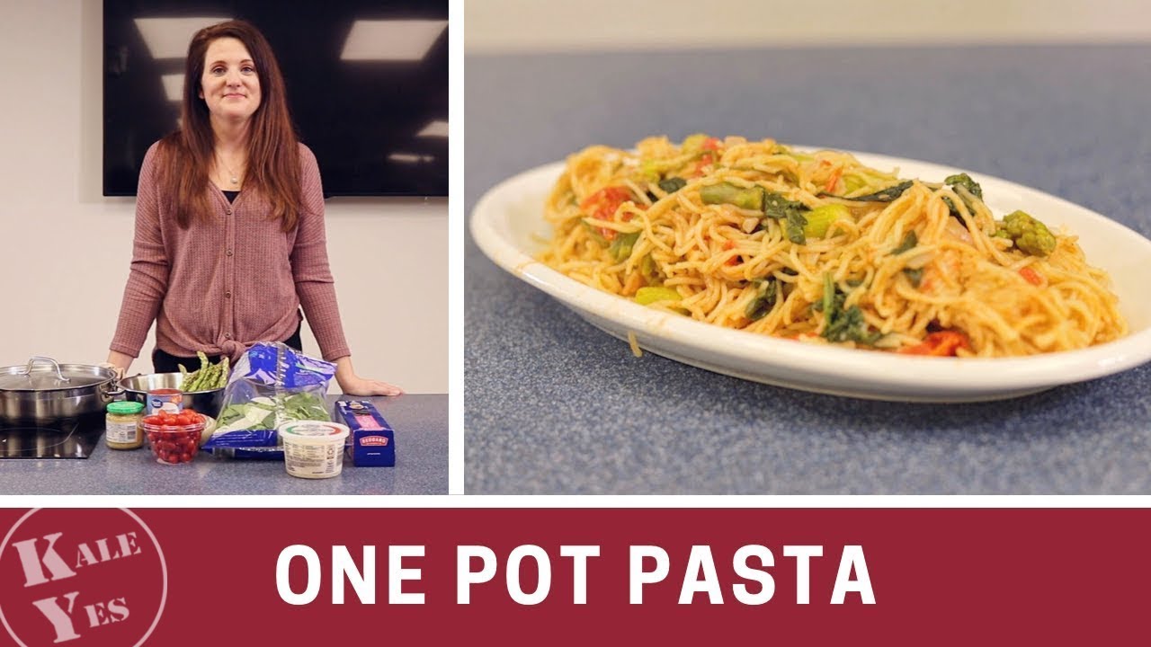 Pasta with only ONE POT! Easy Dinner Recipe with Easier Cleanup || Kale Yes (UIUC)