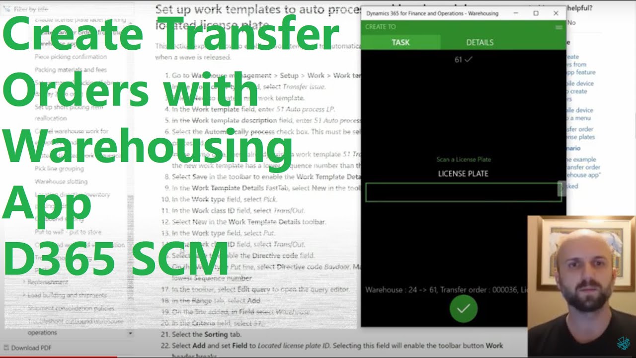 Create Transfer Orders with Warehousing App D365 SCM - Nextone Consulting