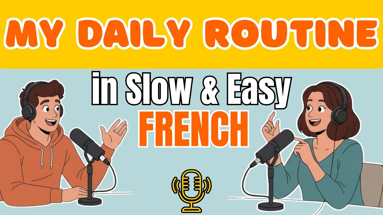 My Daily Routine in French | French Listening Practice for Beginners (A1) | Slow French Podcast