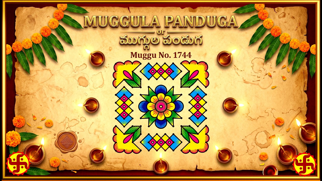 1744.RANGOLI MUGGULU-MP-024-SJ- 12-12 dots #kolam#rangoli#mandana#haripan#eipan#gahuli#muruja#paddu