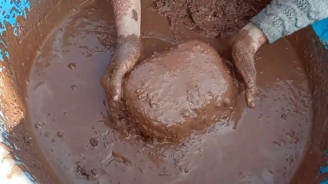 Asmr||All favourite Super Crunchy red dirt||relaxing mouthwatering yummy paste play 💯 satisfaction 🥳