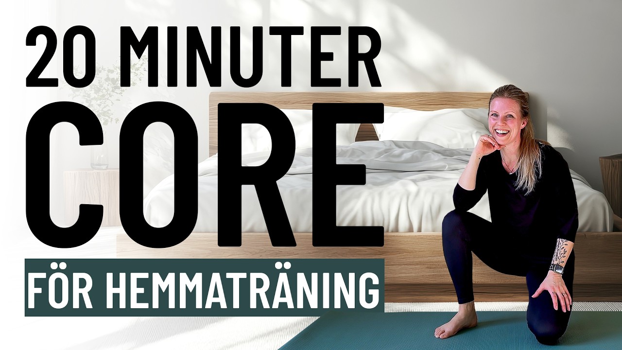 20 MINUTER CORE – känn elden i magen hemma | du väljer 1, 2, 3 eller 4 varv x 4 övningar