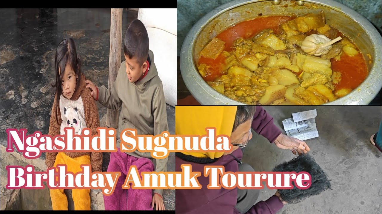Ngashidi Sugnuda Birthday Amuk Tourure #rjcouple#food #manipuriyoutuber 