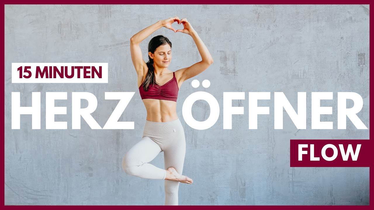 Pilates für Rücken, Brust & Wirbelsäule | Körper mobilisieren | 15 MIN Herzöffner Flow | Tina Halder