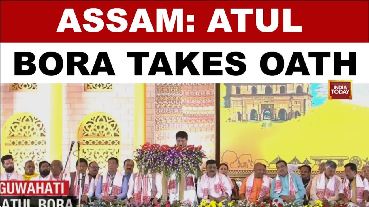 Assam Oath Updates: Atul Bora Sworn In Alongside Himanta Biswa Sarma In Guwahati | Watch
