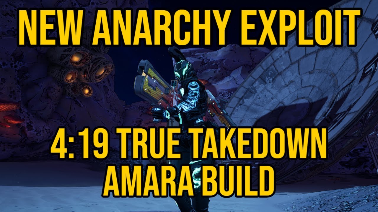 AMARA BUILD FOR 4:19 TRUE TAKEDOWN SPEEDRUN + GAME SAVE! NEW ANARCHY EXPLOIT! // Borderlands 3