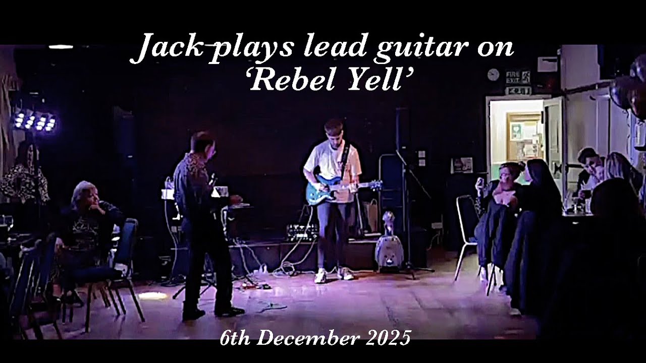 Jack playing lead guitar on 'Rebel Yell' 6th December 2025 (billy Idol)