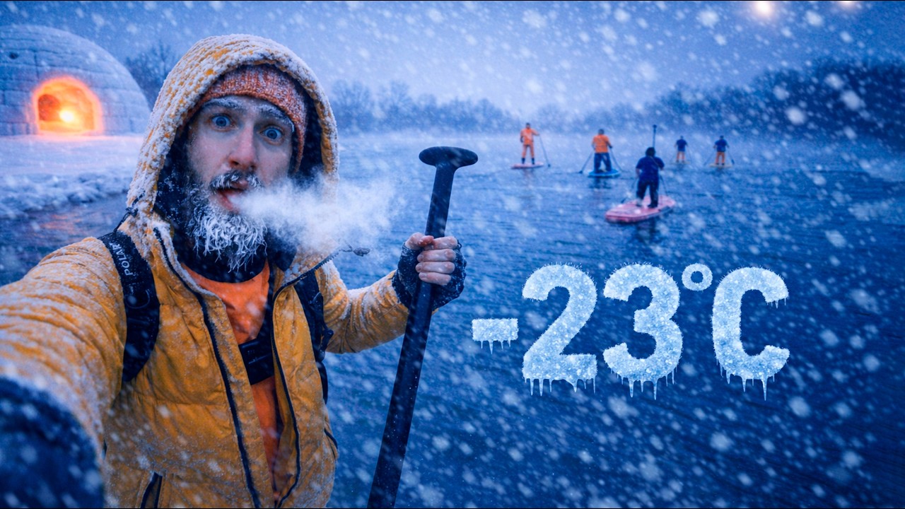 САМАЯ СНЕЖНАЯ СЕРИЯ НА КАНАЛЕ Иглу, кондиционер и САПЫ в - 23°C