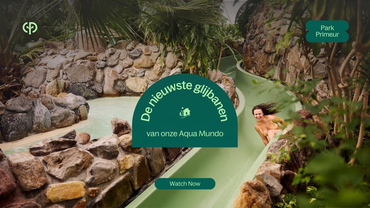De NIEUWSTE GLIJBANEN 😮  Aqua Mundo - De Kempervennen | Park Primeur | Center Parcs